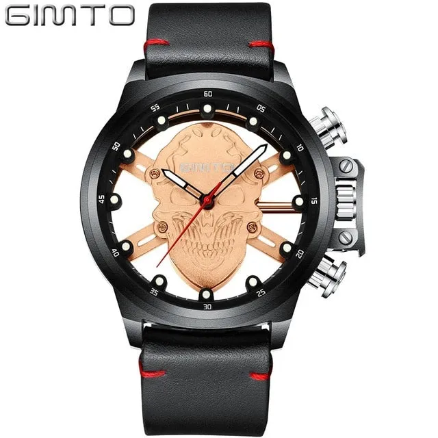 Stylish Men Skull Watch