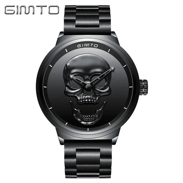 Stylish Men Skull Watch