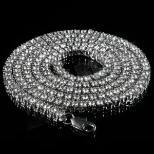 Stylish Mens Necklace Strand With Real Natural Earth Mined Diamonds