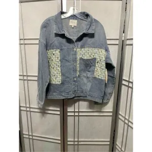 Stylish denim jacket size L NWT