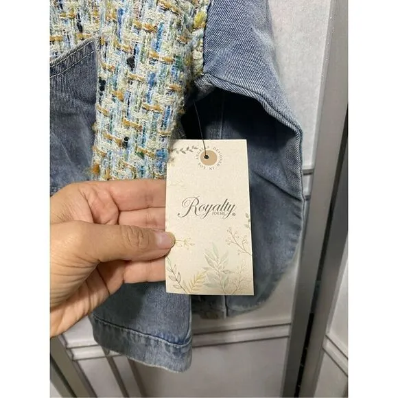 Stylish denim jacket size L NWT