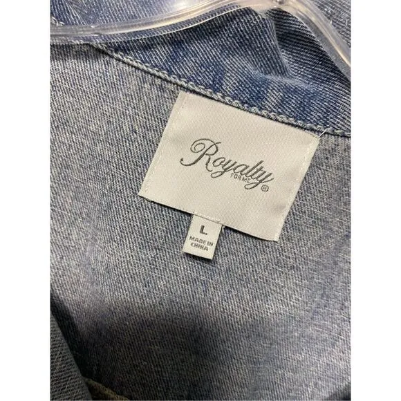 Stylish denim jacket size L NWT