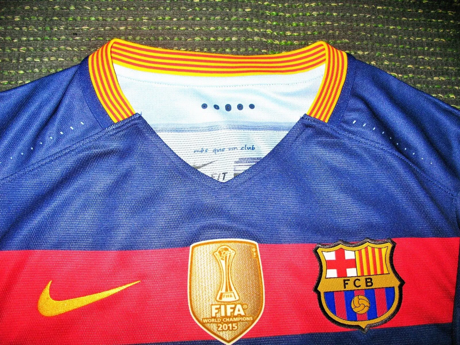 Suarez Barcelona Match Worn 2015 2016 Jersey Shirt Camiseta