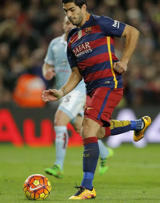Suarez Barcelona Match Worn 2015 2016 Jersey Shirt Camiseta