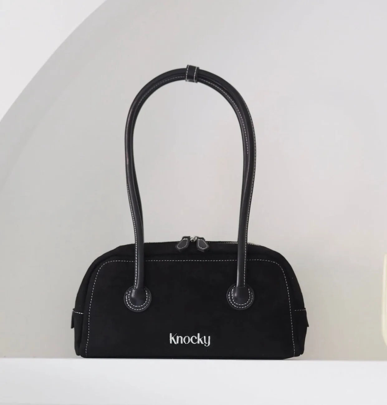 Suede Underarm Bag