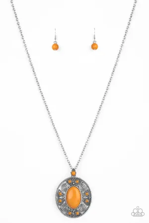 Sunset Sensation Orange Necklace
