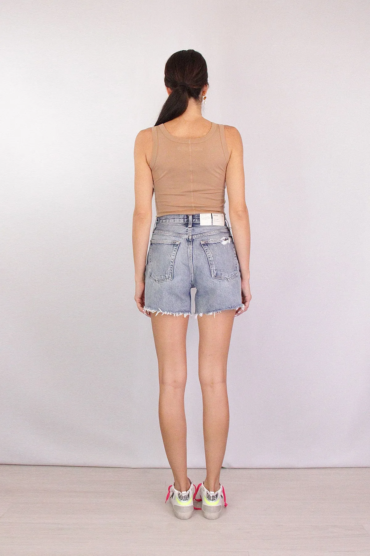 Supima Bold Tank in Tan