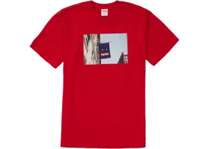 Supreme "Banner" Tee Red (Worn)