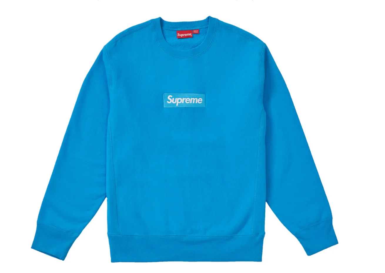 Supreme "Box Logo" Crewneck Bright Royal (Worn)