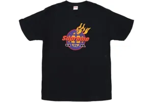 Supreme "Fire" Tee Black (Worn)