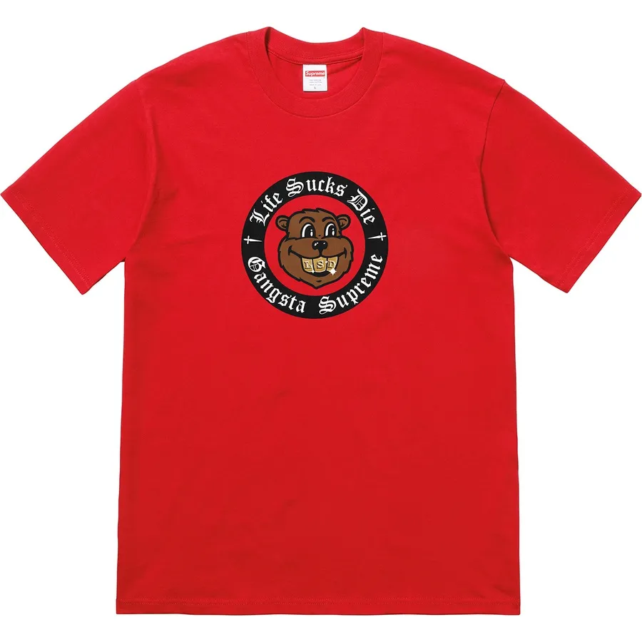 Supreme "Life Sucks Die" Tee Red (Worn)
