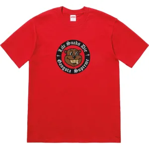 Supreme "Life Sucks Die" Tee Red (Worn)