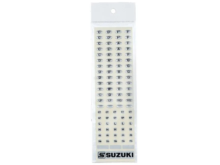 Suzuki Key Stickers for Diatonic Harmonicas HKS-02