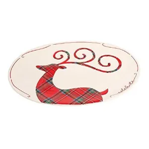 Tartan Reindeer Platter