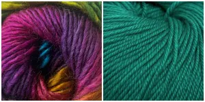TEAL   PRISM - (Sizes Small/Medium or Large - X-Large) KIT Embossed Phoenix Cardigan -