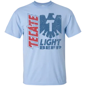 Tecate Beer T-Shirt Custom Designed Color Worn Label Pattern