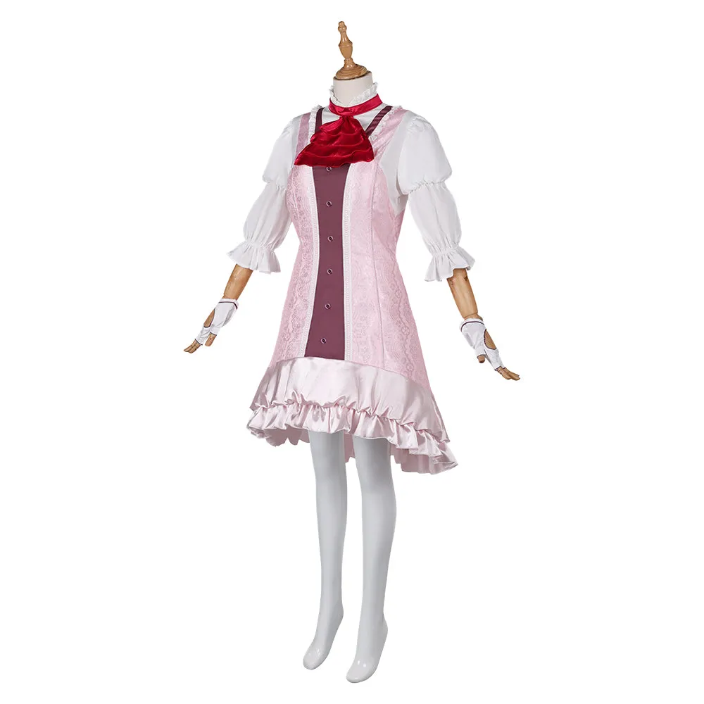 Tekken 8 Lili Pink Dress Cosplay Costume Outfits Halloween Carnival Suit
