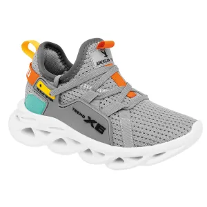 Tenis deportivo para niño American Fire Gris código - 104149