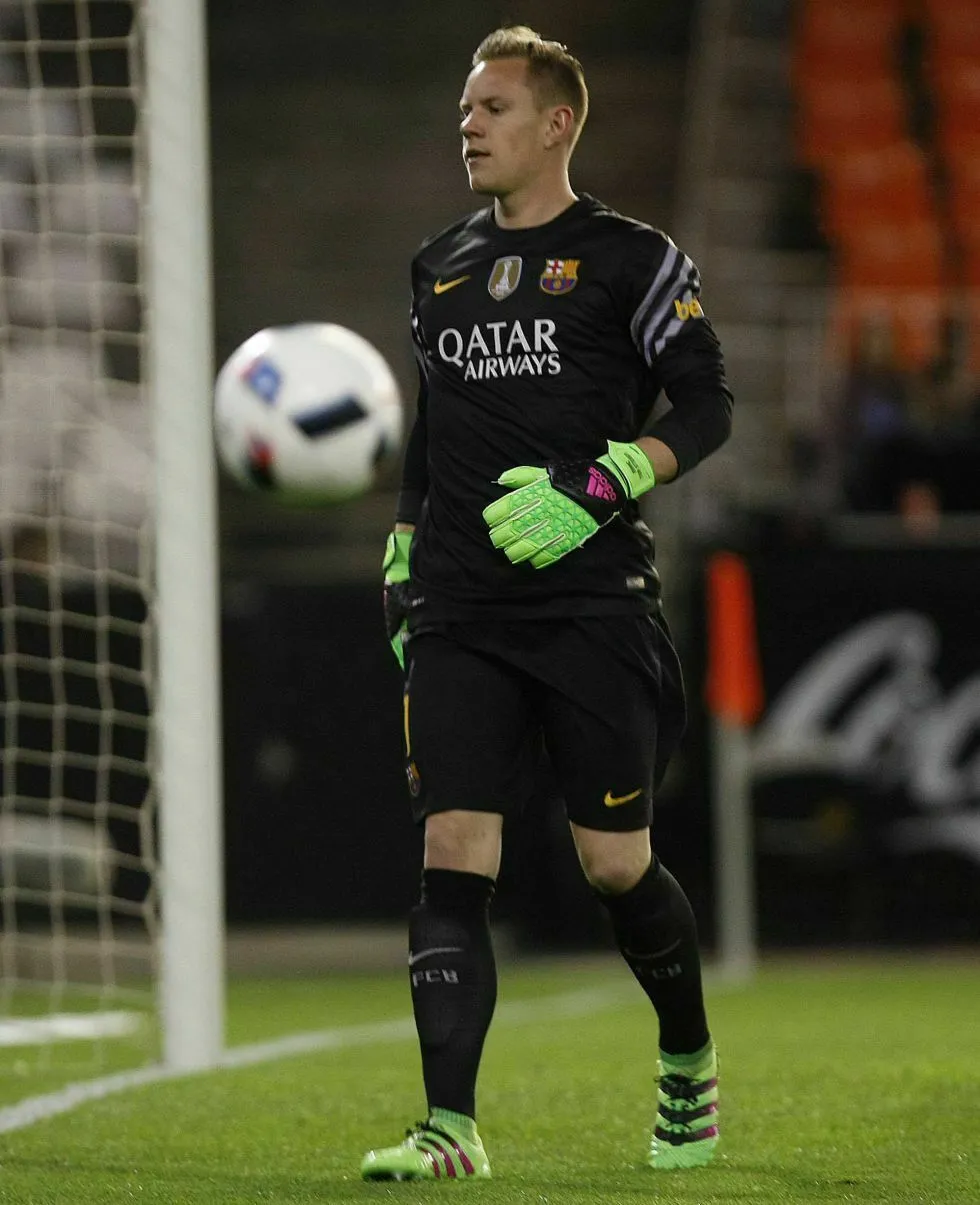 Ter Stegen Barcelona 2015 2016 Match Worn Black Jersey Shirt Trikot