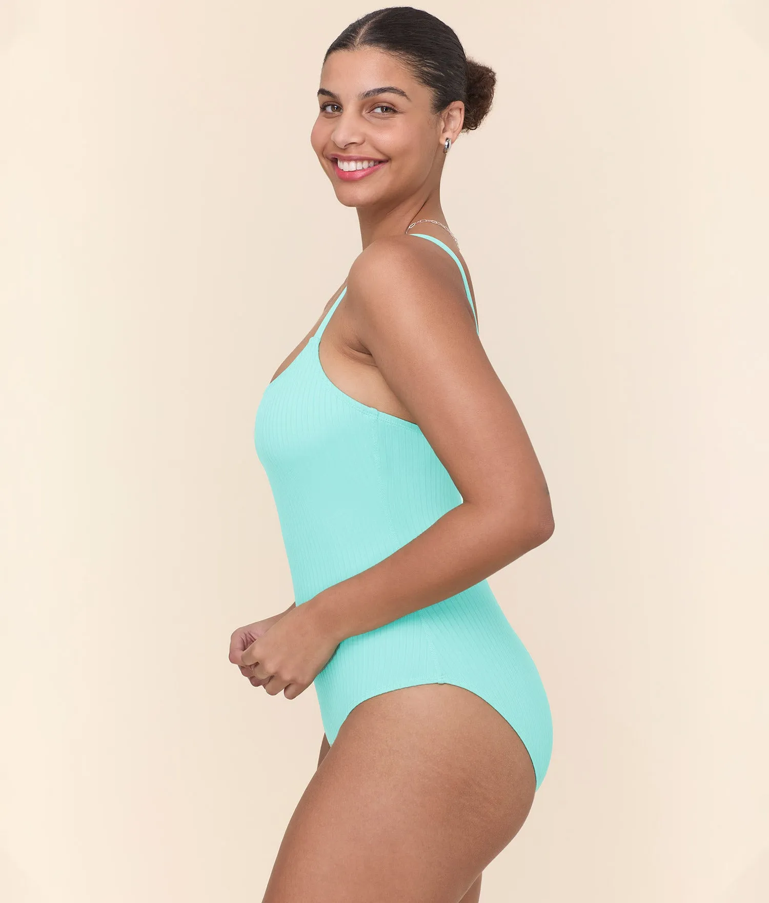 The Amalfi One Piece - Wide Rib - Opal - Classic