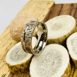 The Boone | Antler Wedding Band