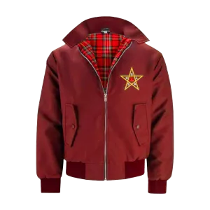 The Clash Harrington Jacket Burgundy