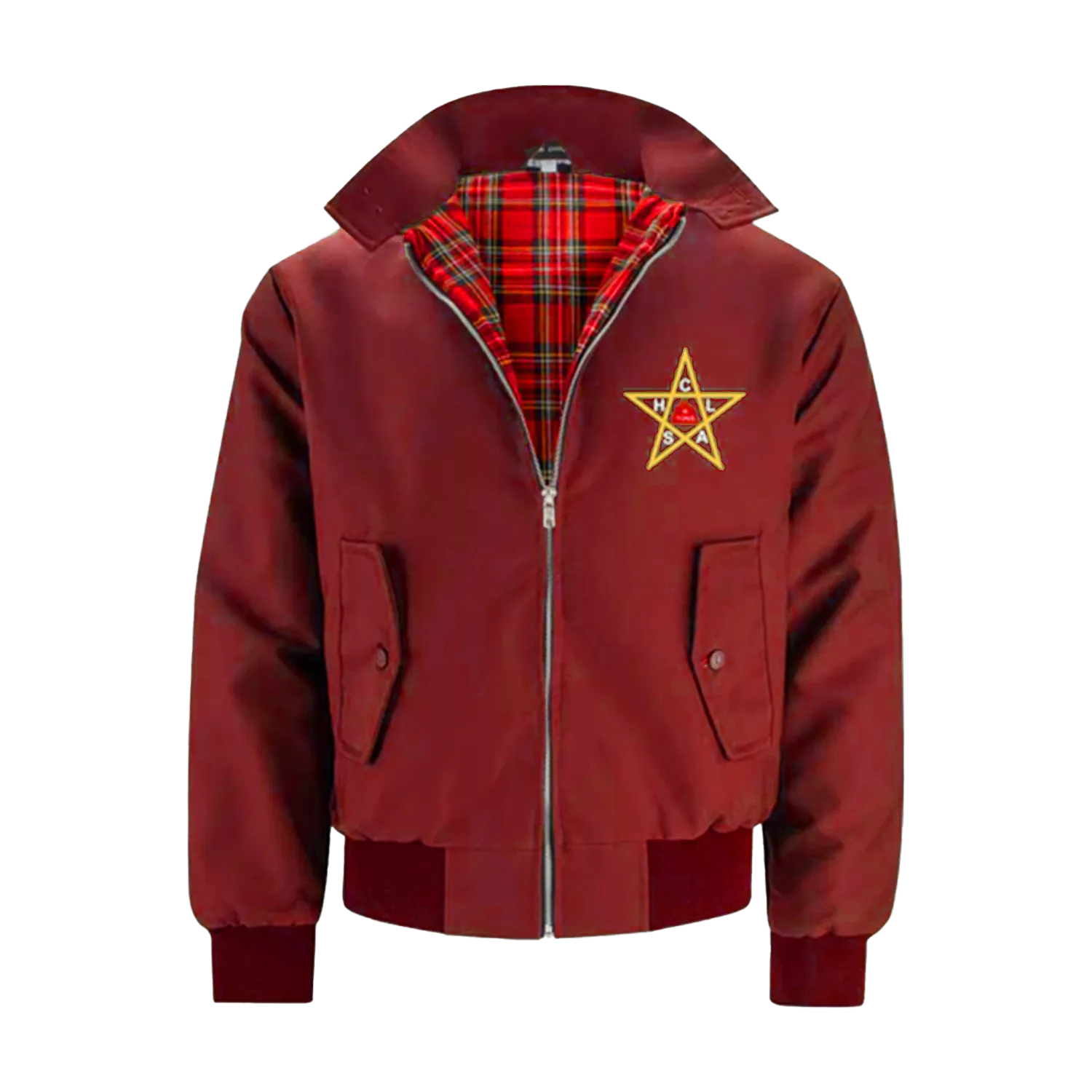 The Clash Harrington Jacket Burgundy