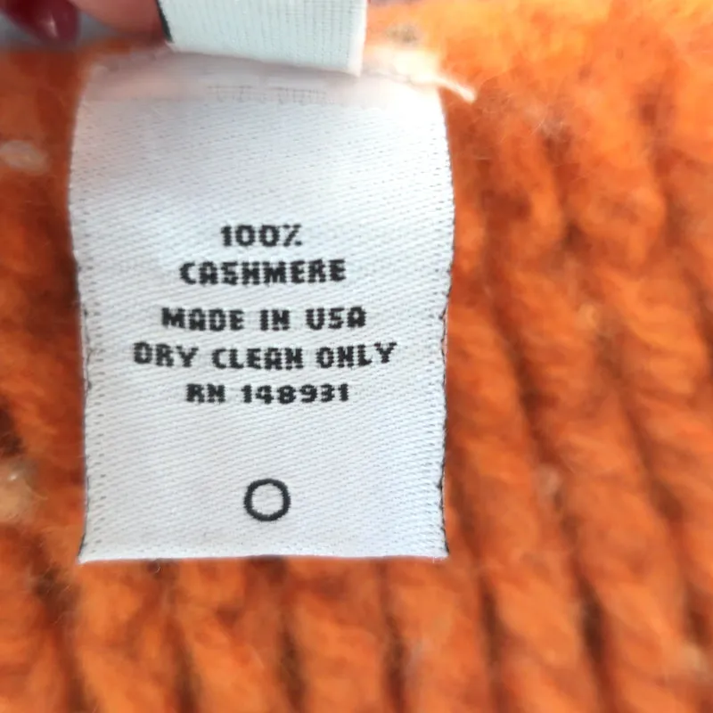 The Elder Statesman Hacky Crochet Knit Cashmere Sweater Multi Size Medium/Large