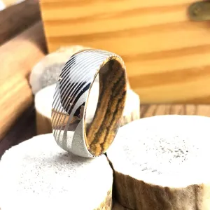 The Excalibur | Damascus Steel Wedding Band