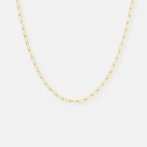 The Paperclip Chain Necklace - Dainty Weight