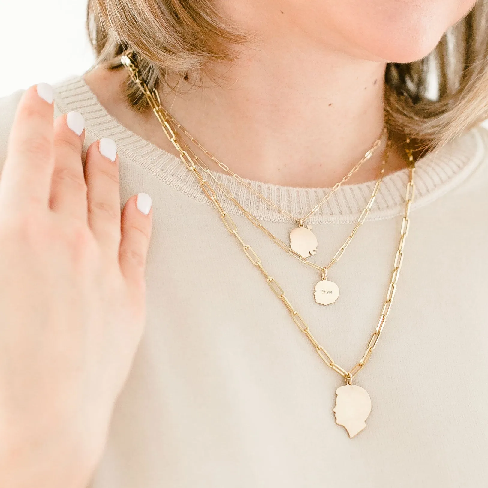 The Paperclip Chain Necklace - Dainty Weight