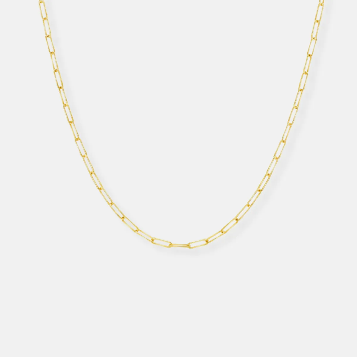 The Paperclip Chain Necklace - Dainty Weight