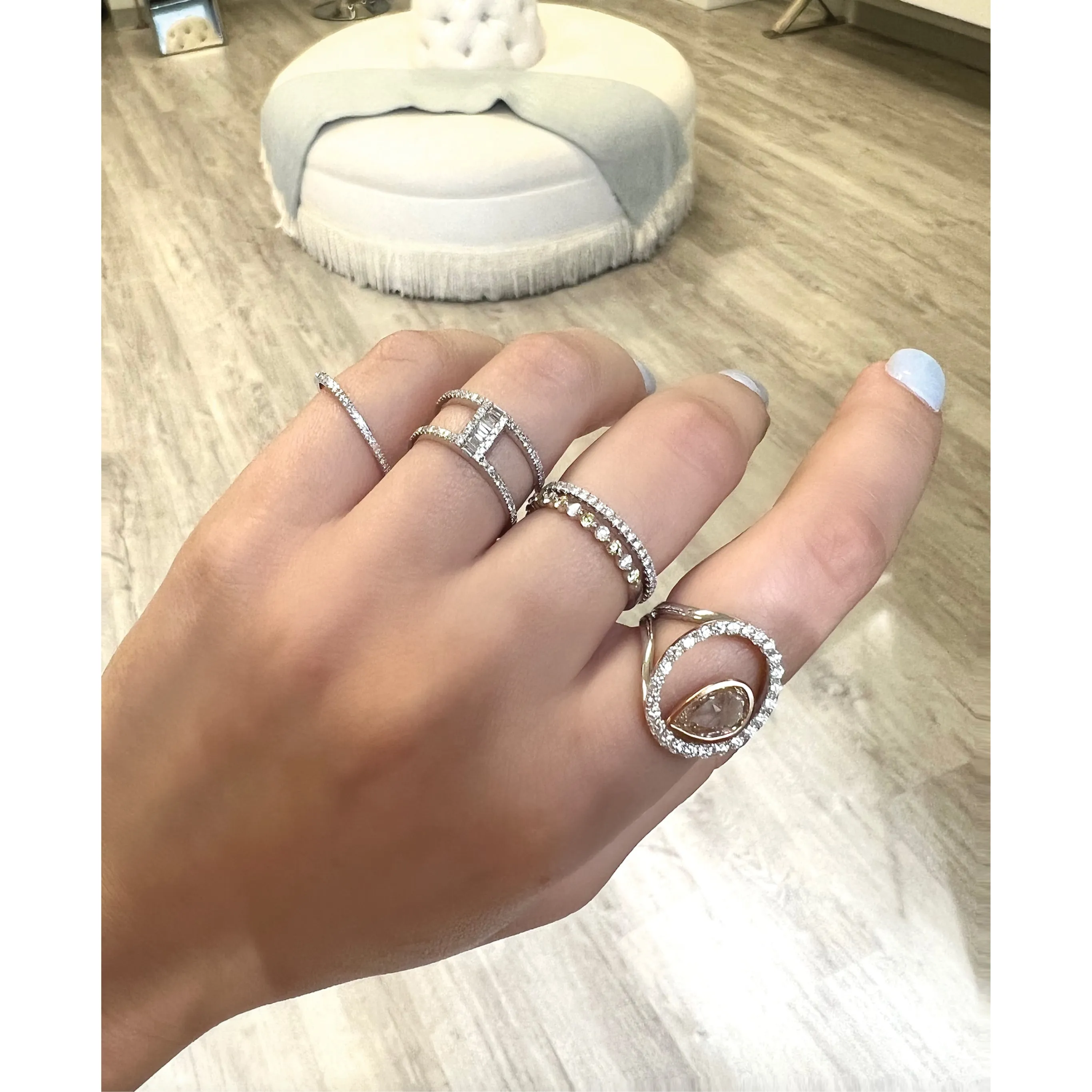 Thin Pave Diamond Band