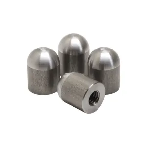 Threaded Steel Radius Bungs 3/8-16 Thread 1" Long - 4 Pack