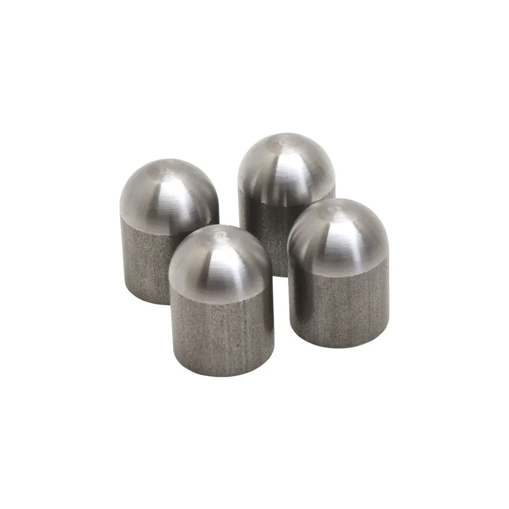 Threaded Steel Radius Bungs 3/8-16 Thread 1" Long - 4 Pack