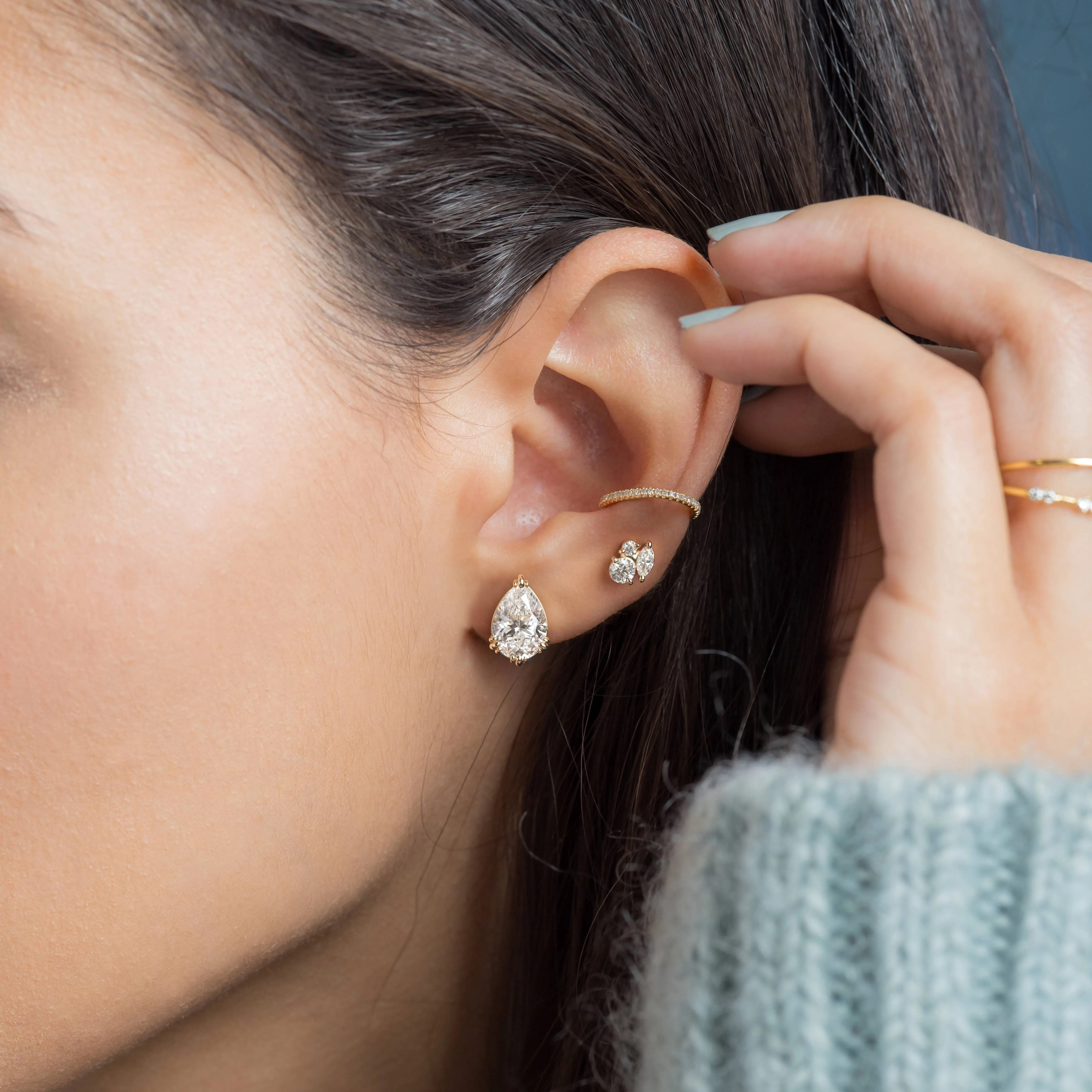 Threaded Studs, Pear Cut