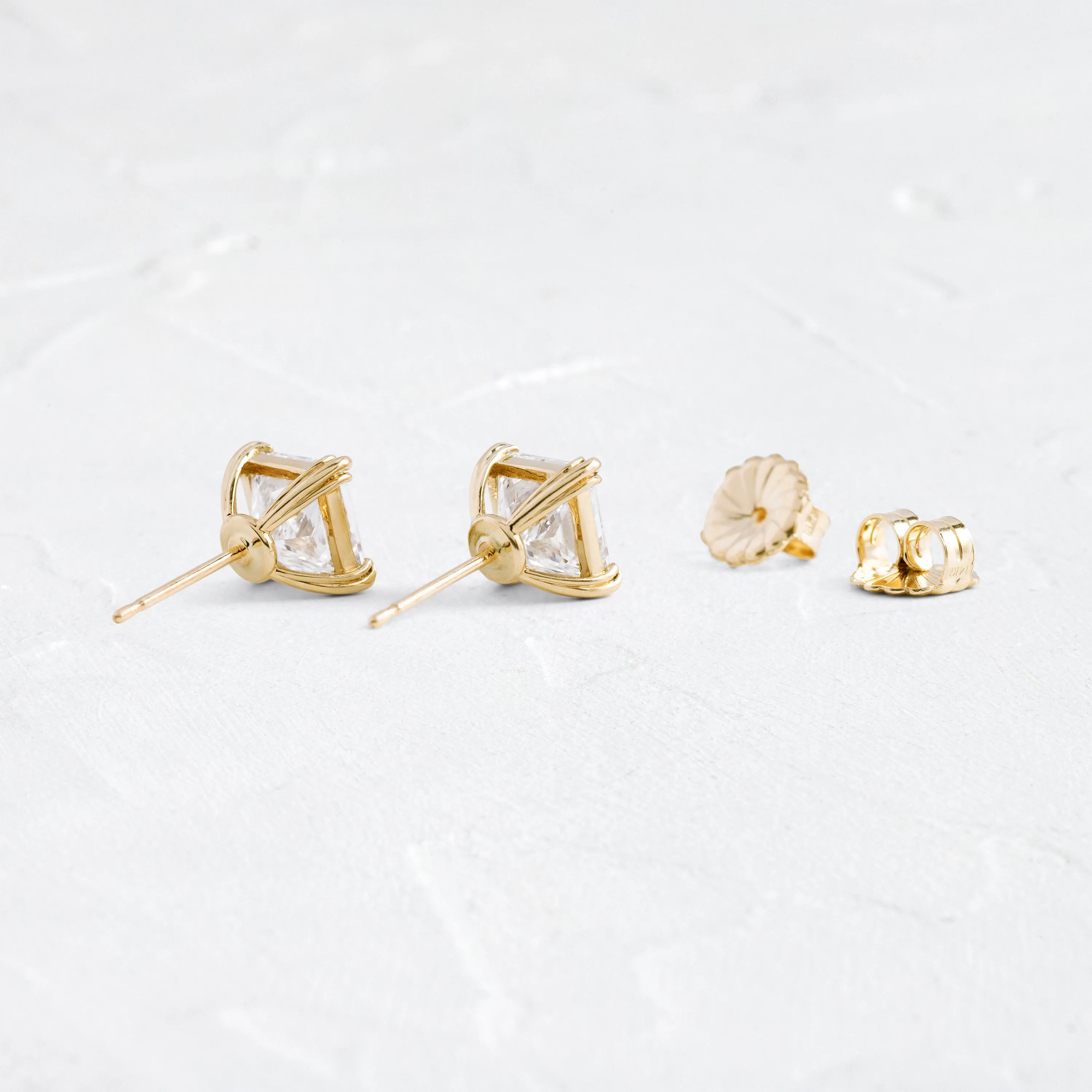Threaded Studs, Princess Cut