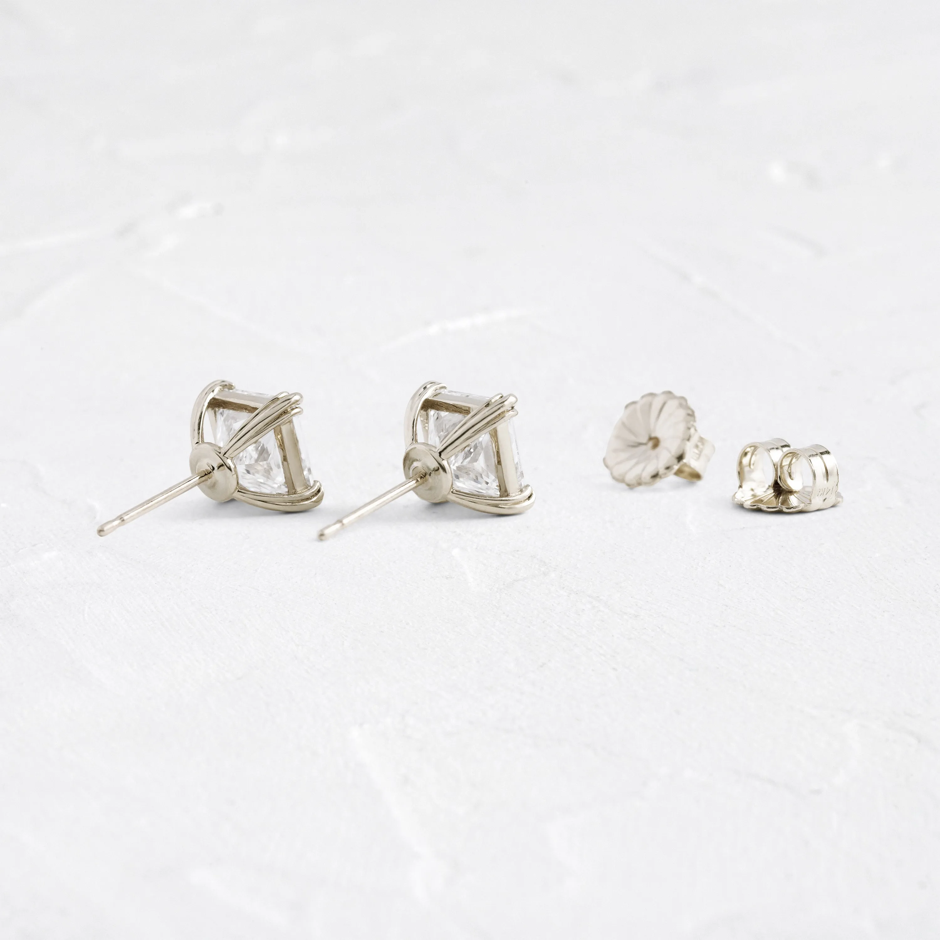 Threaded Studs, Princess Cut