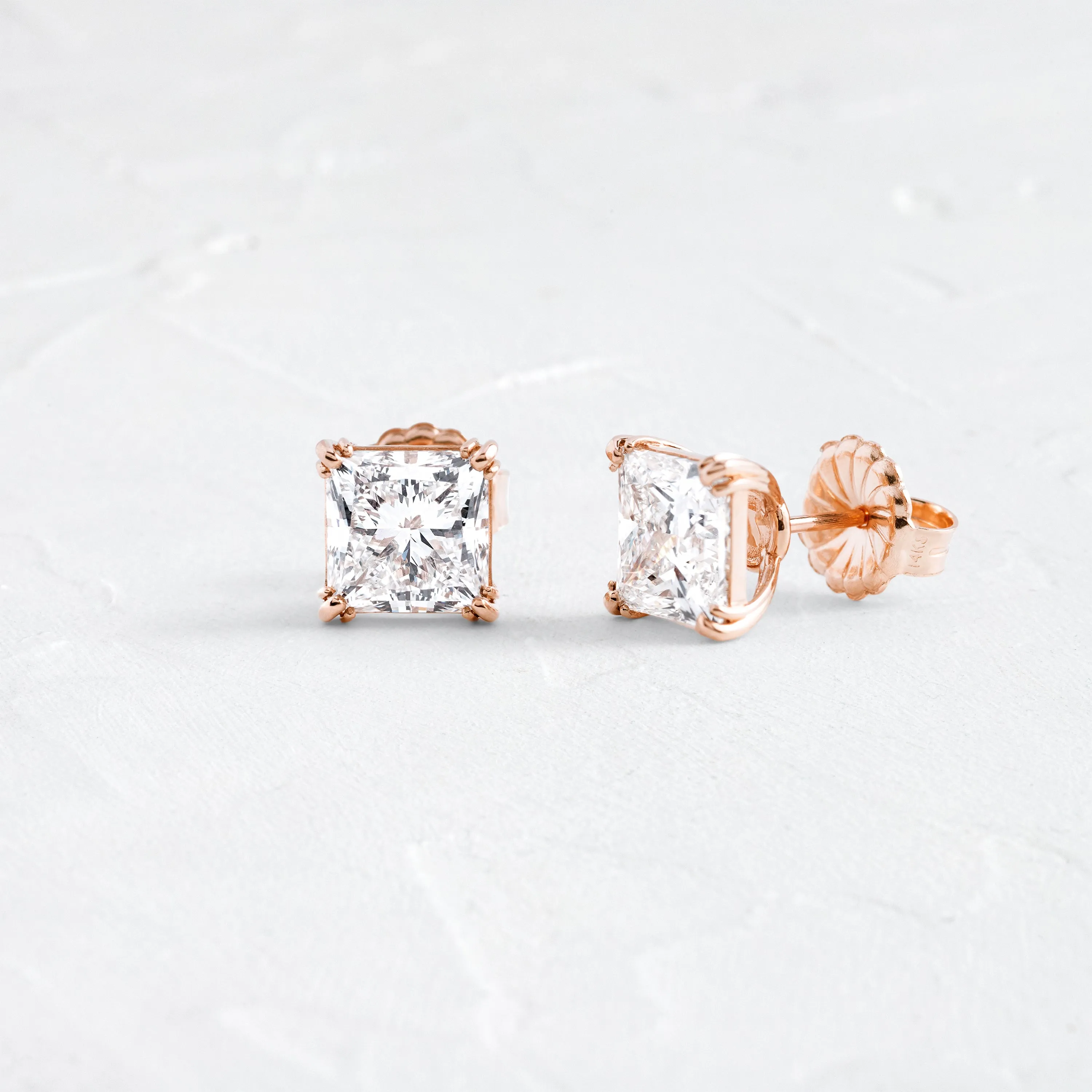 Threaded Studs, Princess Cut