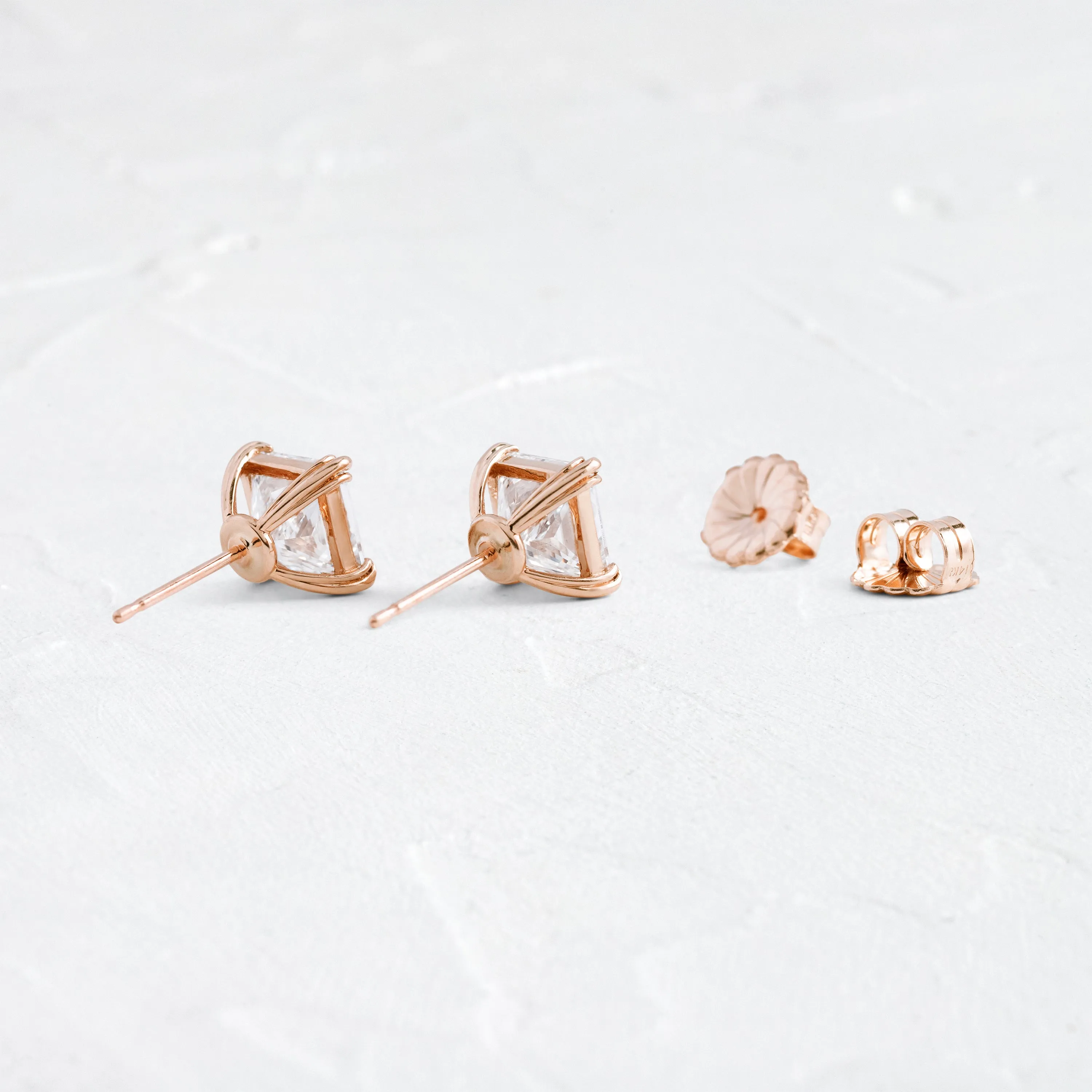 Threaded Studs, Princess Cut
