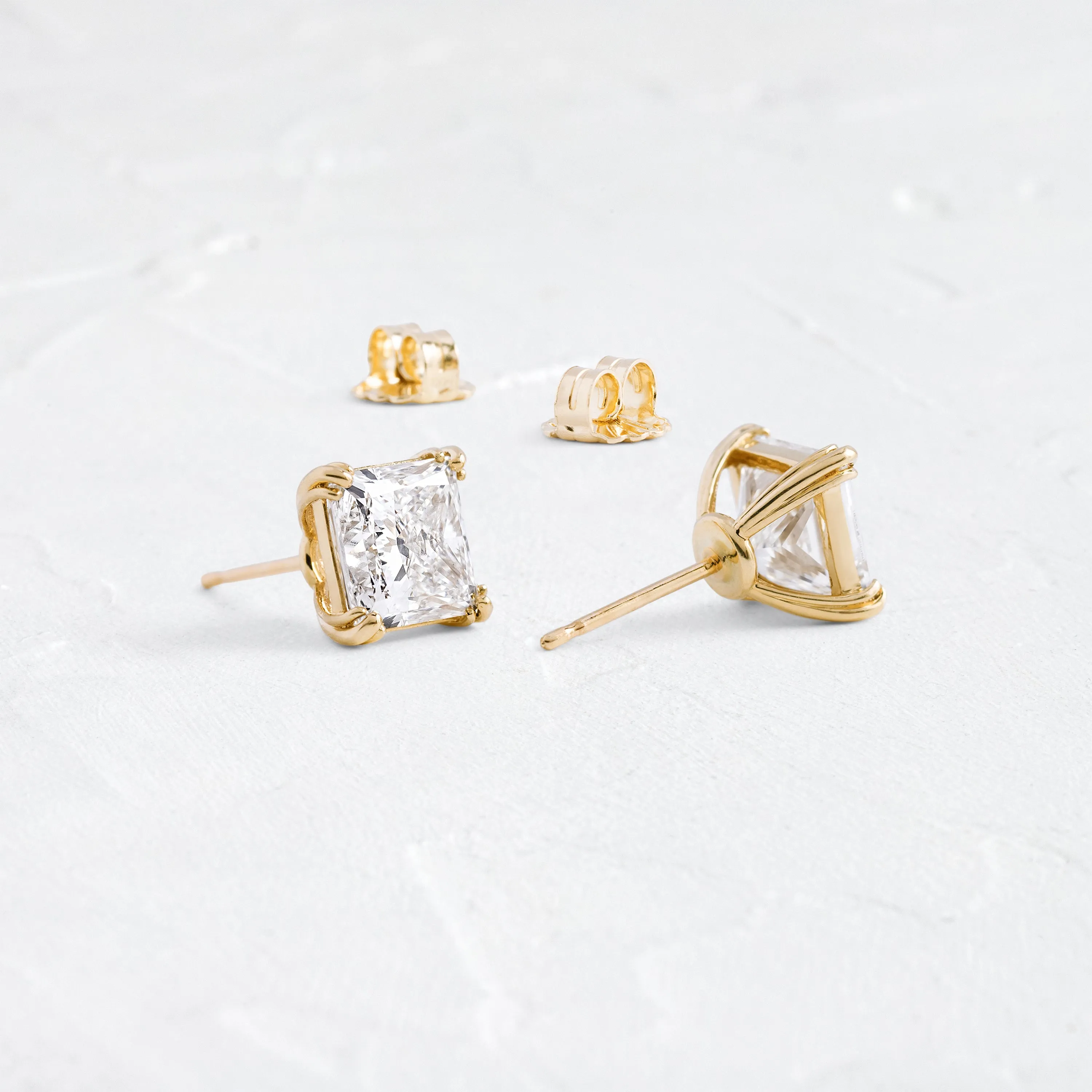 Threaded Studs, Princess Cut