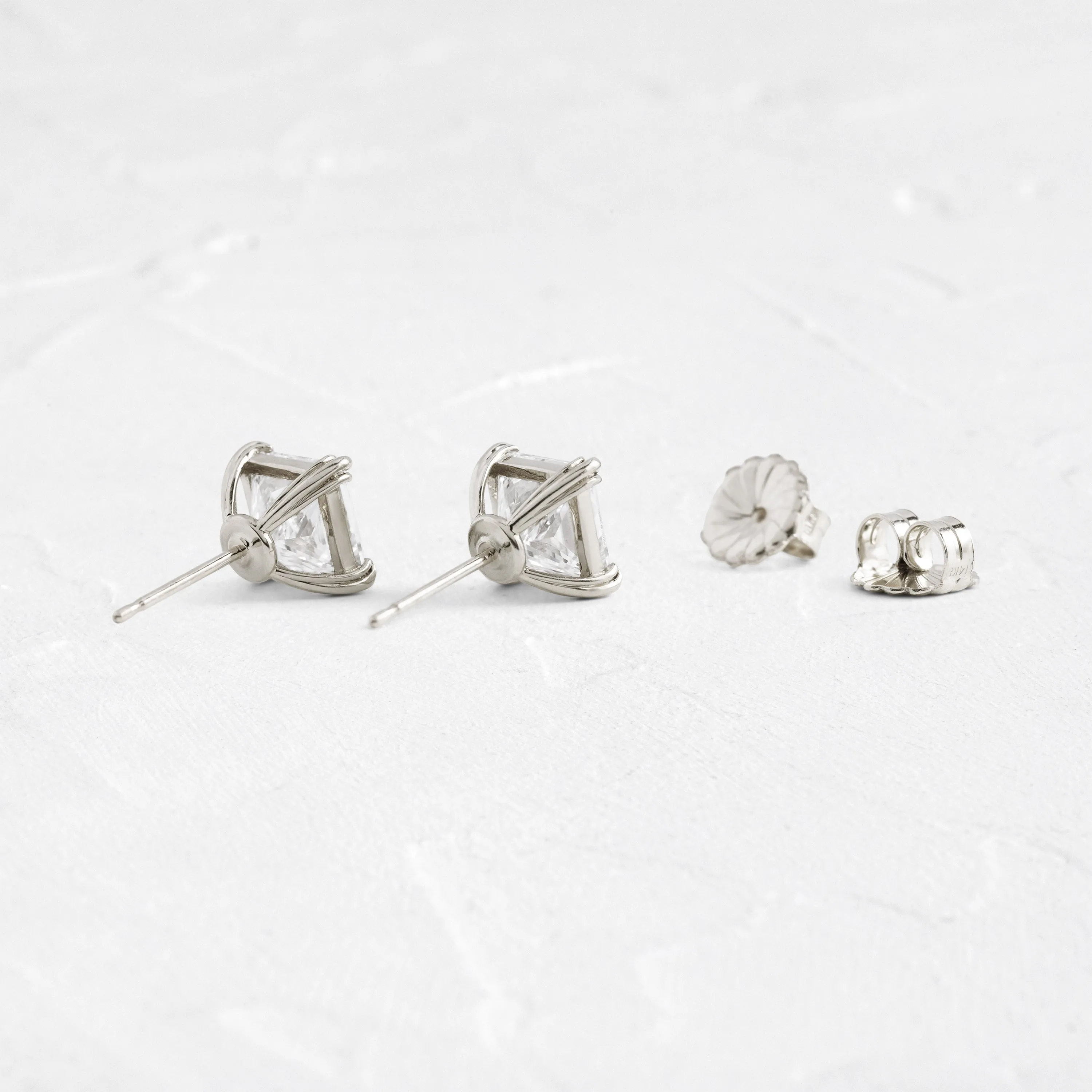 Threaded Studs, Princess Cut