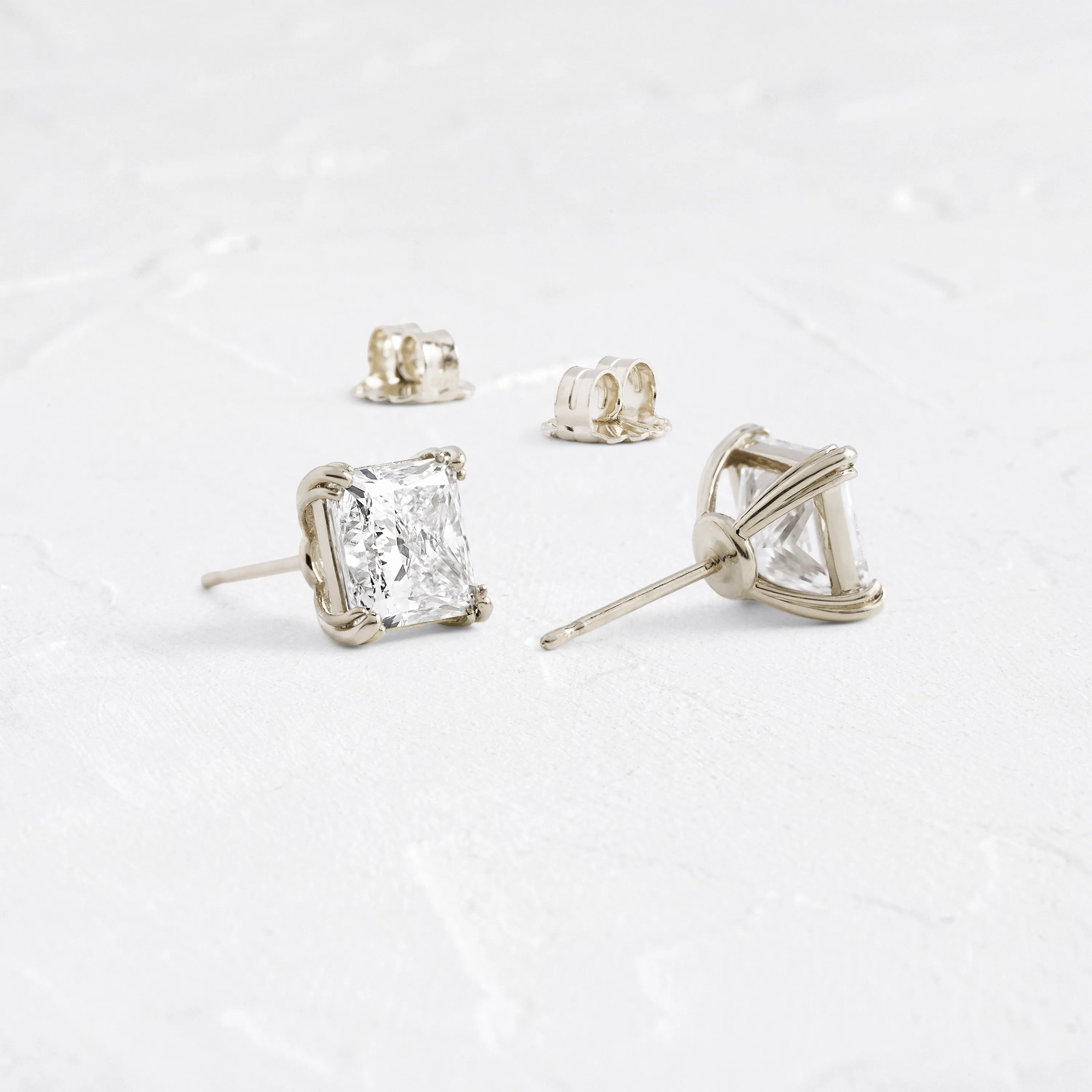 Threaded Studs, Princess Cut