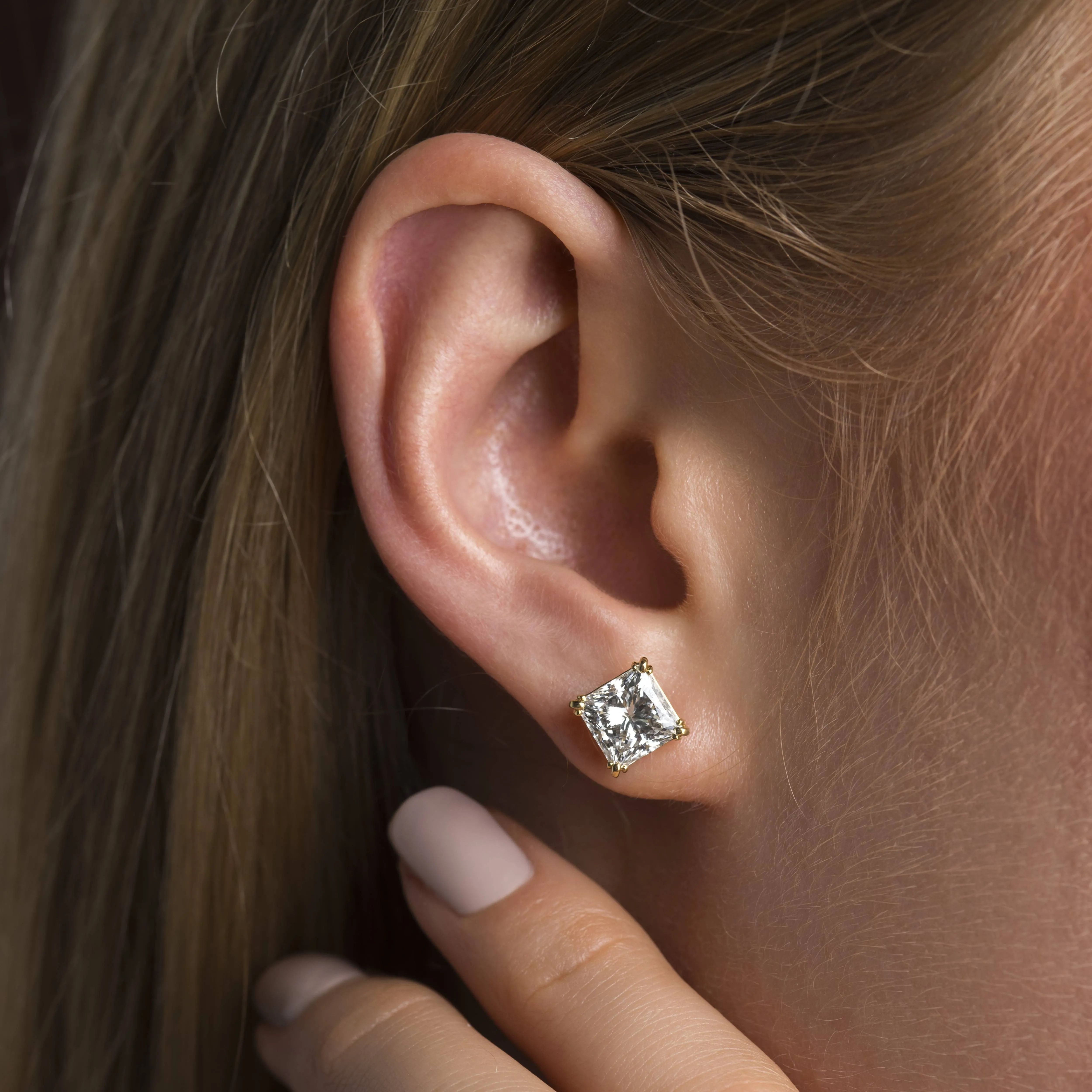 Threaded Studs, Princess Cut