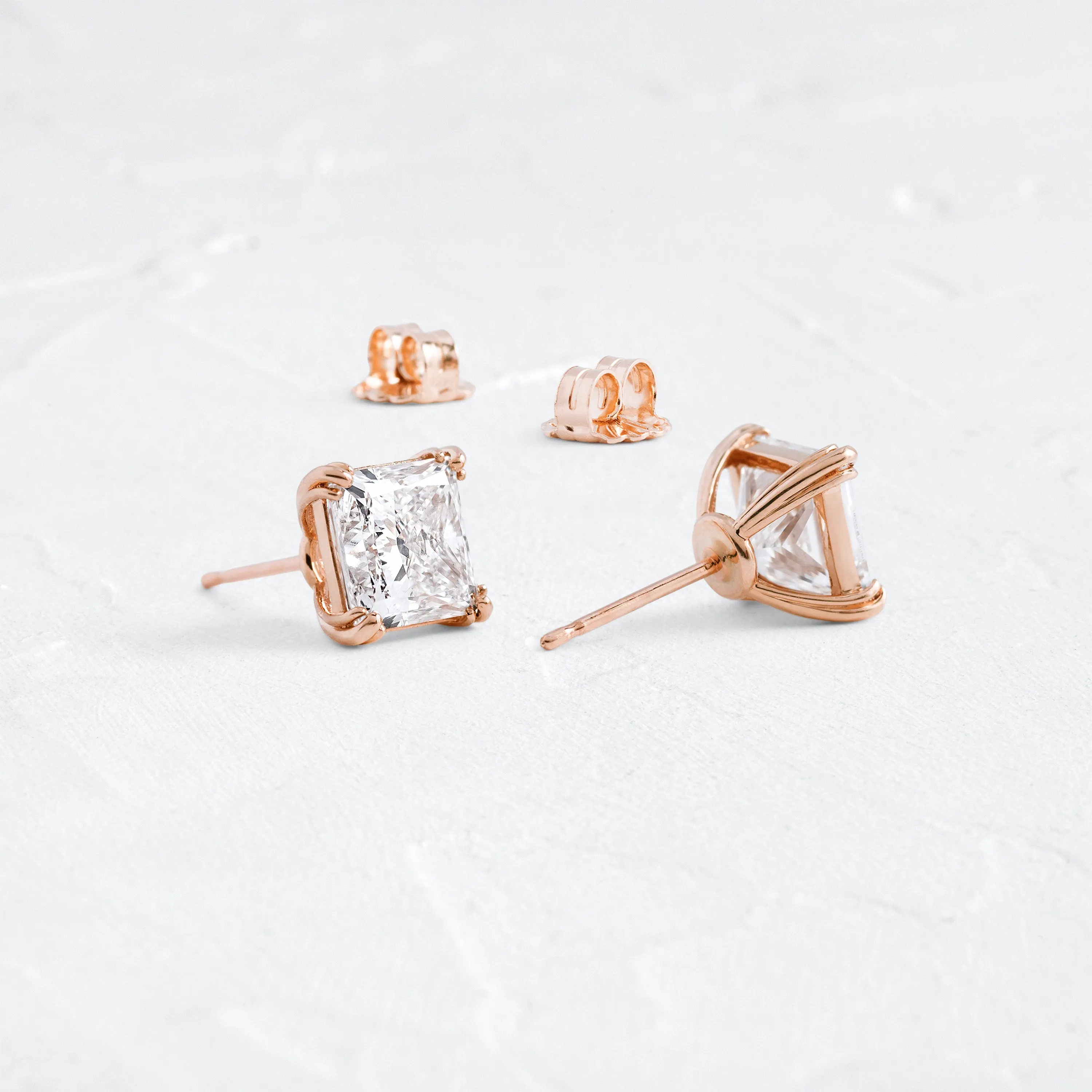 Threaded Studs, Princess Cut
