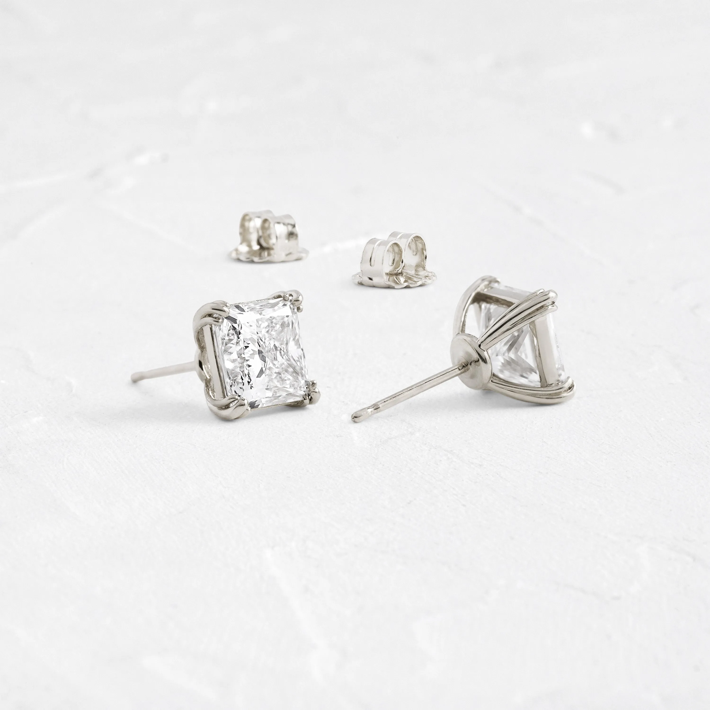 Threaded Studs, Princess Cut