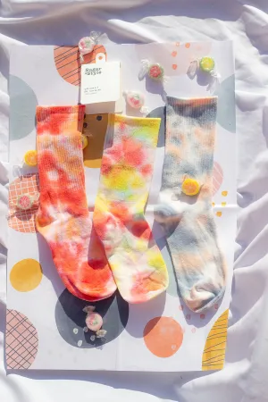 Tie Dye Ribbed Socks
