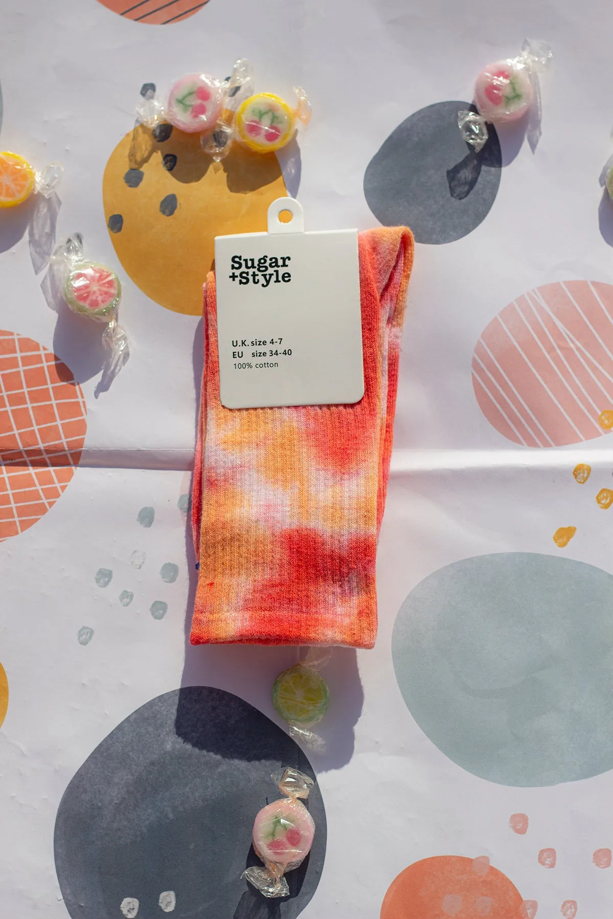 Tie Dye Ribbed Socks