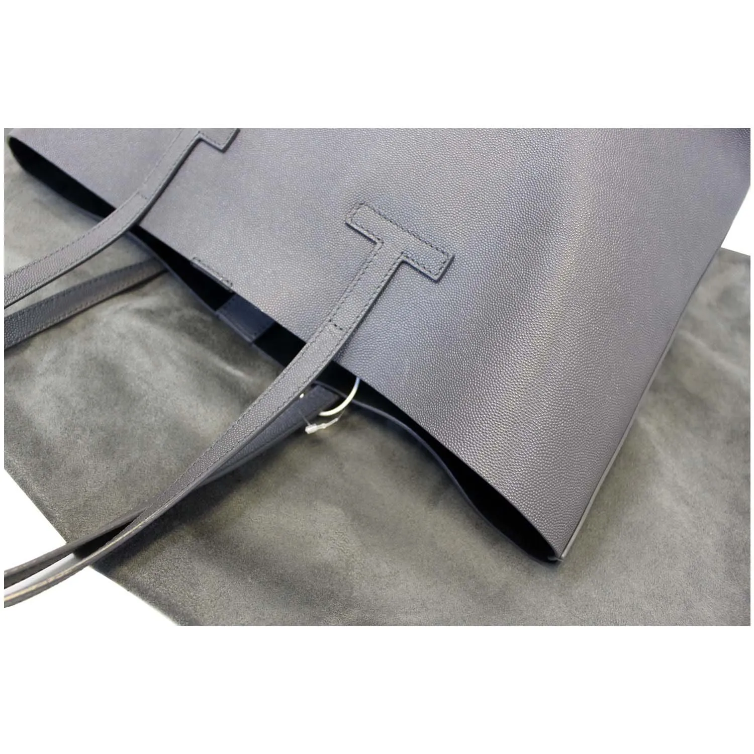 TOM FORD Large Grained Leather T Tote Bag - Last Call