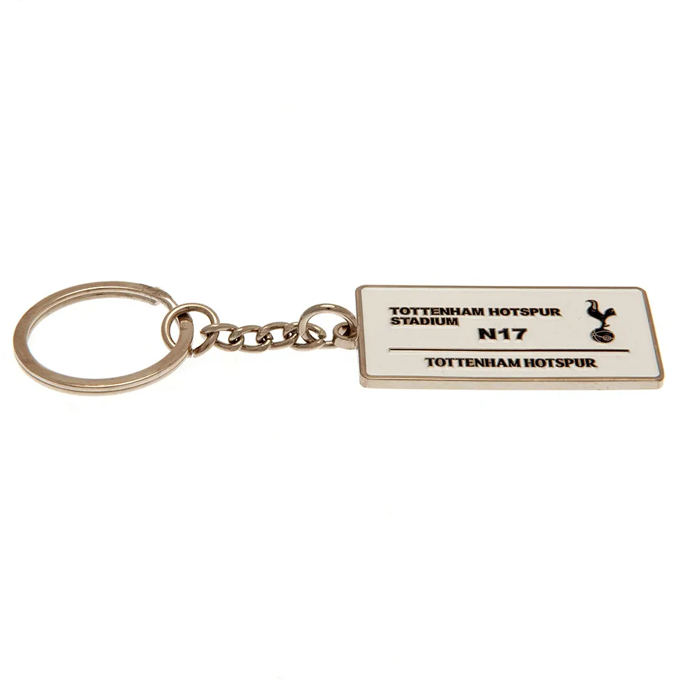 Tottenham Hotspur FC Embossed Street Sign Keyring